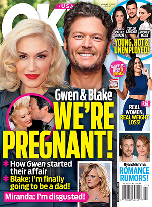 Illustration for article titled This Week In Tabloids: Gwen's Pregnant, Blake's the Daddy, and Miranda's So Pissed, Y'all